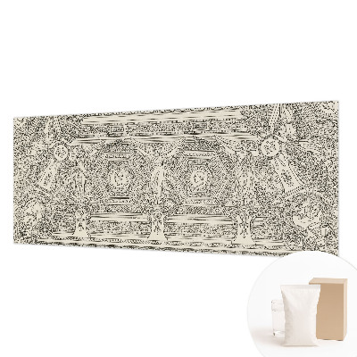 Wall mural for bedroom with a classic ornamental pattern