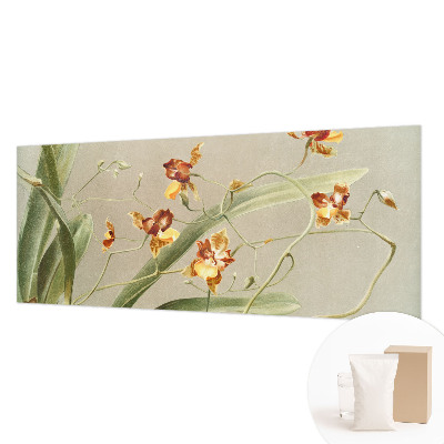 Wallpaper mural for living room featuring a classic orchids design