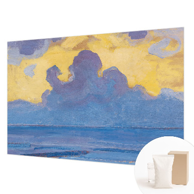 Custom size wall mural featuring a cloudscape design