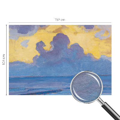 Custom size wall mural featuring a cloudscape design