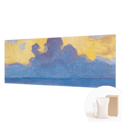 Custom size wall mural featuring a cloudscape design