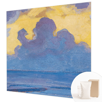 Custom size wall mural featuring a cloudscape design