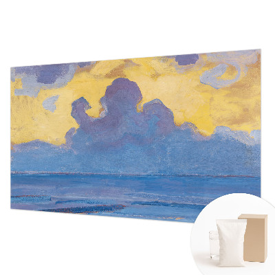 Custom size wall mural featuring a cloudscape design