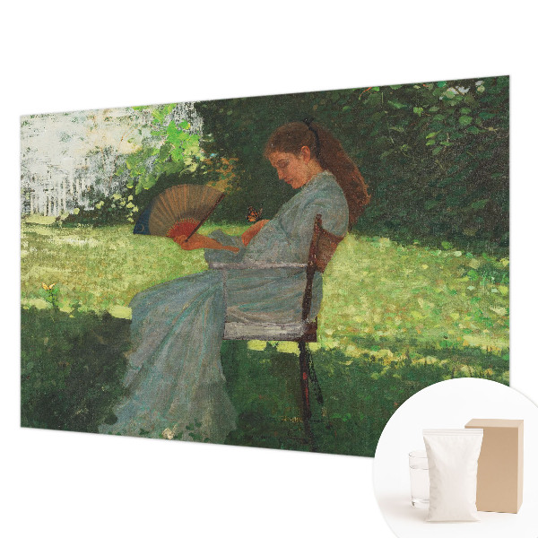 Modern wall mural for living room featuring the Summer Harmony design