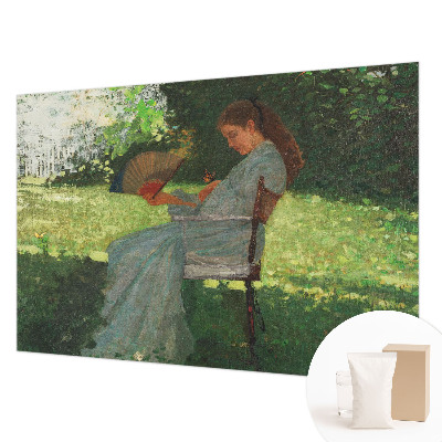 Modern wall mural for living room featuring the Summer Harmony design