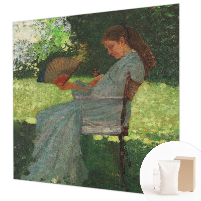 Modern wall mural for living room featuring the Summer Harmony design