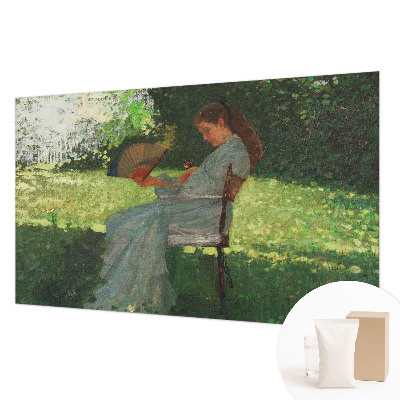 Modern wall mural for living room featuring the Summer Harmony design