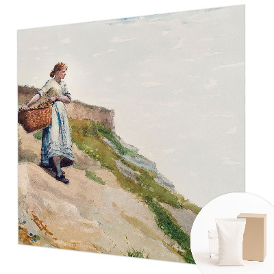 High quality photo wallpaper featuring a female figure in a landscape scene
