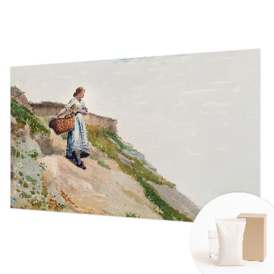 High quality photo wallpaper featuring a female figure in a landscape scene