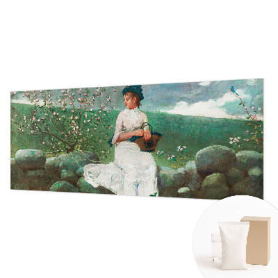 High quality wall mural wallpaper featuring a flowery peace design