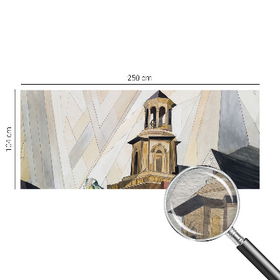 Premium photo wallpaper with an architectural tower design