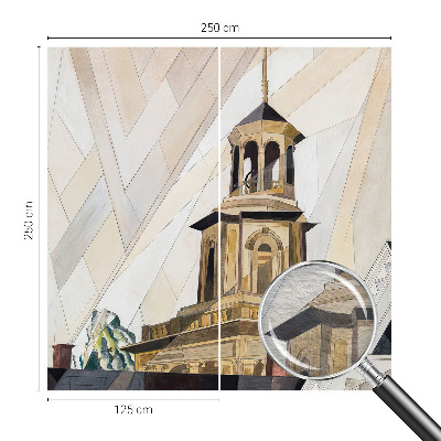 Premium photo wallpaper with an architectural tower design
