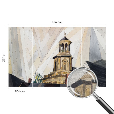 Premium photo wallpaper with an architectural tower design
