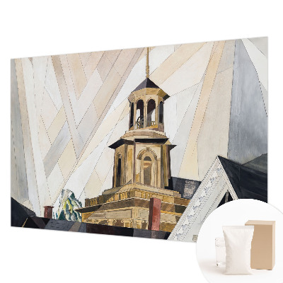 Premium photo wallpaper with an architectural tower design