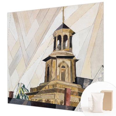 Premium photo wallpaper with an architectural tower design