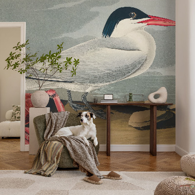 Non-woven wall mural featuring a sea scenery design