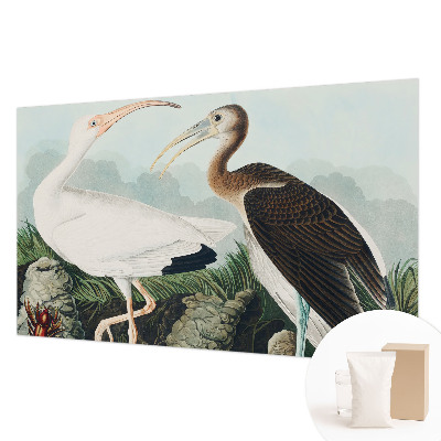 Non-woven photo wallpaper with a couple of birds
