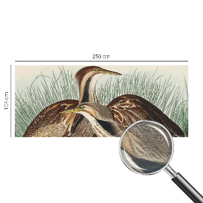 Wallpaper mural with a realistic bird motif