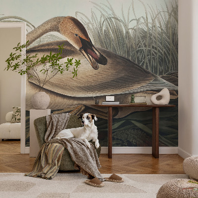 Photo wallpaper with a natural bird motif