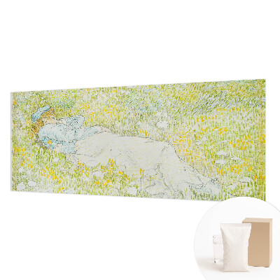 Wallpaper mural for living room with a spring relaxation scene