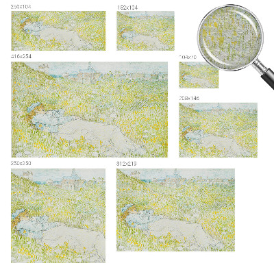 Wallpaper mural for living room with a spring relaxation scene