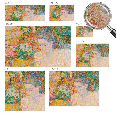 Bedroom wall mural wallpaper Floral portrait