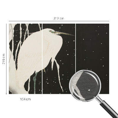 Wallpaper mural for living room Winter bird