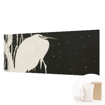 Wallpaper mural for living room with a winter bird design