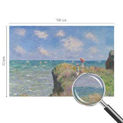 Custom size wall mural featuring a peaceful landscape