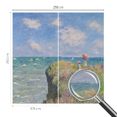 Custom size wall mural featuring a peaceful landscape
