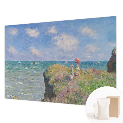 Custom size wall mural featuring a peaceful landscape