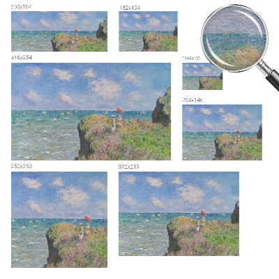 Custom size wall mural featuring a peaceful landscape