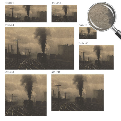 Modern wall mural for bedroom with an industrial landscape motif