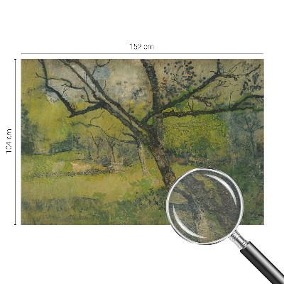 Modern wall mural for living room Green landscape