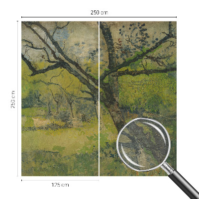 Modern wall mural for living room Green landscape