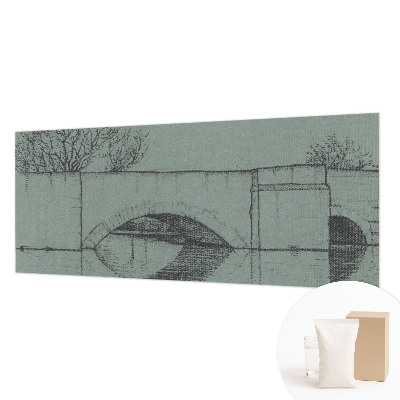High quality wall mural wallpaper featuring an arch bridge design