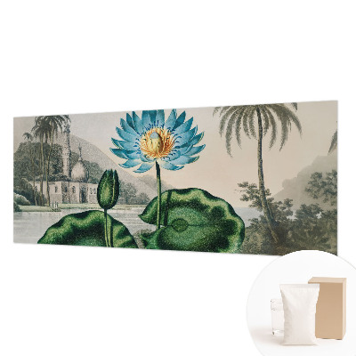 Non-woven wall mural featuring an exotic landscape