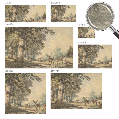 Photo wall mural with a peaceful forest scene