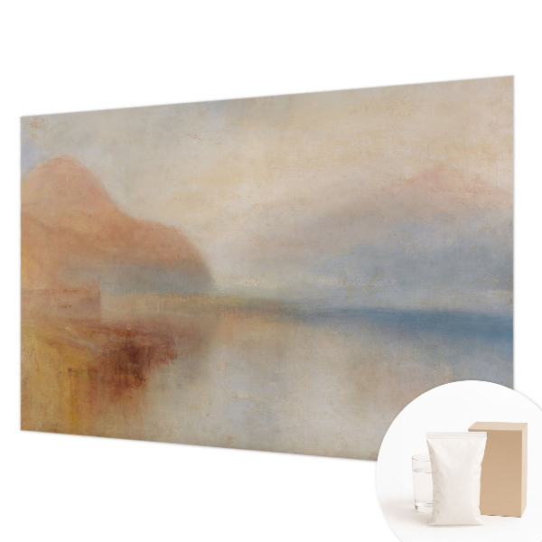 Wall mural for living room with an ethereal landscape design