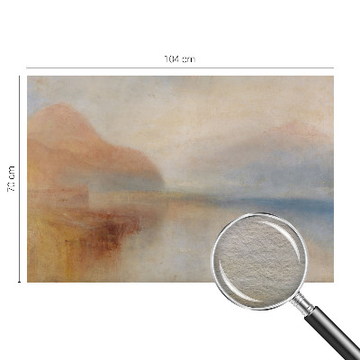 Wall mural for living room with an ethereal landscape design