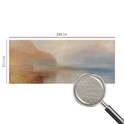 Wall mural for living room with an ethereal landscape design