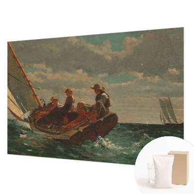 Modern wall mural for living room with a sea expedition motif