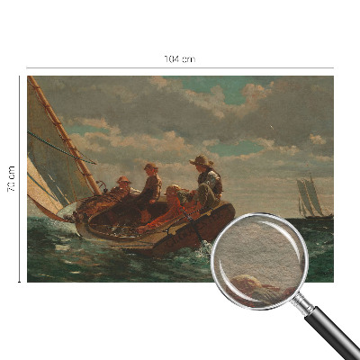 Modern wall mural for living room with a sea expedition motif
