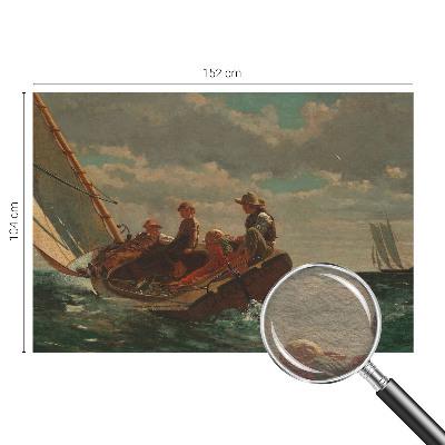 Modern wall mural for living room with a sea expedition motif