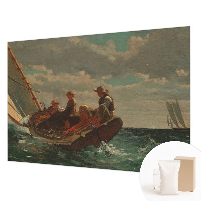 Modern wall mural for living room with a sea expedition motif