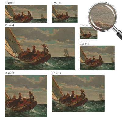 Modern wall mural for living room with a sea expedition motif
