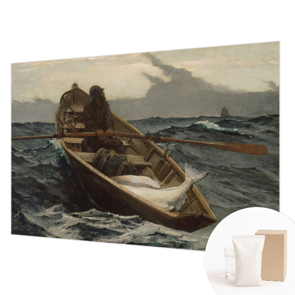 Premium wall mural for bedroom featuring a fisherman at sea