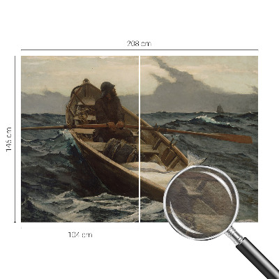 Premium wall mural for bedroom featuring a fisherman at sea