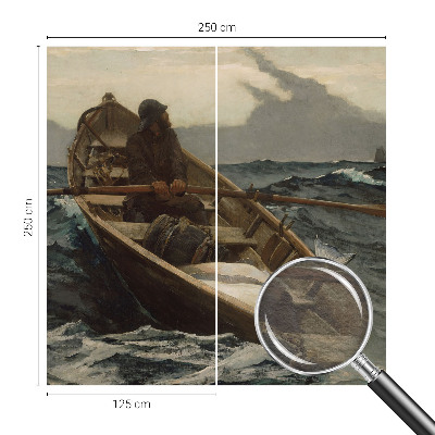 Premium wall mural for bedroom featuring a fisherman at sea