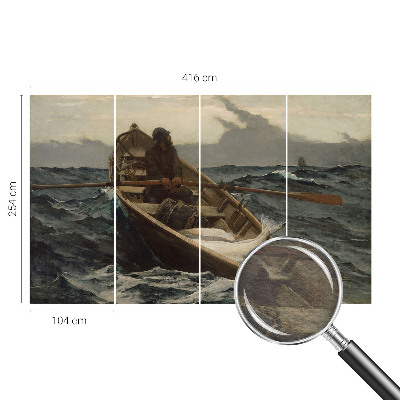 Premium wall mural for bedroom featuring a fisherman at sea